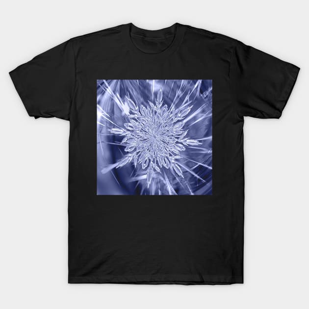 Winter Snowflake Ice Crystal Designed Gifts T-Shirt by tamdevo1